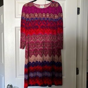 NWOT DONNA MORGAN PRINT DRESS